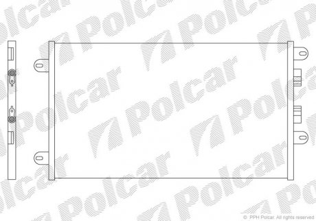 Радіатор кондиціонера Polcar 1404K8C1 (фото 1)
