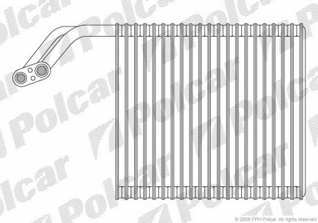 Випарник кондиціонера Polcar 3833P8-1