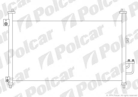Радіатор кондиціонера Polcar 3828K8C3