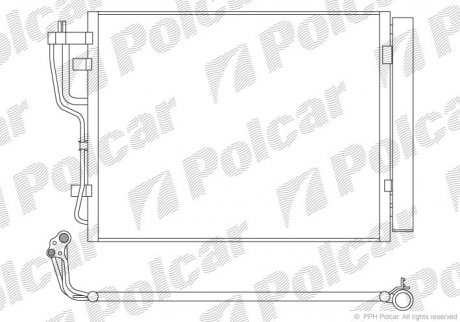 Радіатор кондиціонера Polcar 4114K8C2