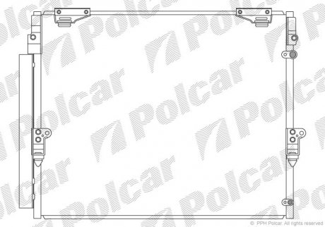 Радіатор кондиціонера Polcar 8184K8C1