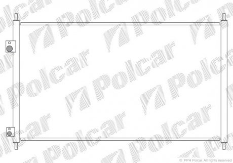 Радіатор кондиціонера Polcar 3825K81K