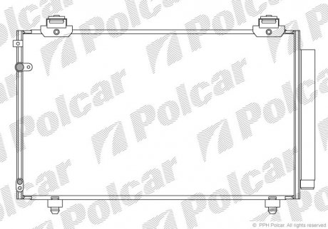 Радіатор кондиціонера Polcar 8186K81K