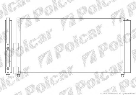 Радіатор кондиціонера Polcar 3022K8C5