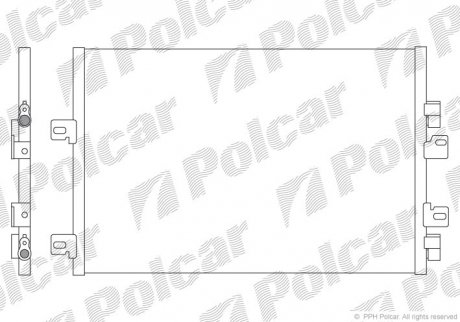 Радіатор кондиціонера Polcar 6061K8C2 (фото 1)