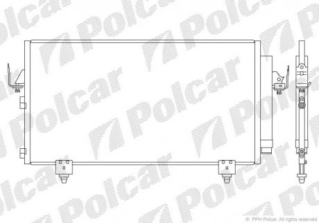 Радіатор кондиціонера Polcar 8146K82K