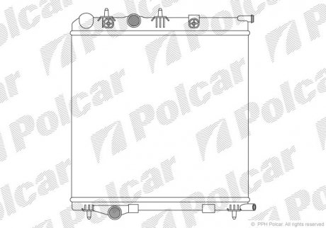 Радіатор охолодження Polcar 5724081X (фото 1)