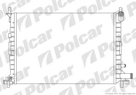 Радіатор охолодження Polcar 321008A5
