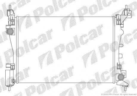 Радіатор охолодження Polcar 302408-3 (фото 1)
