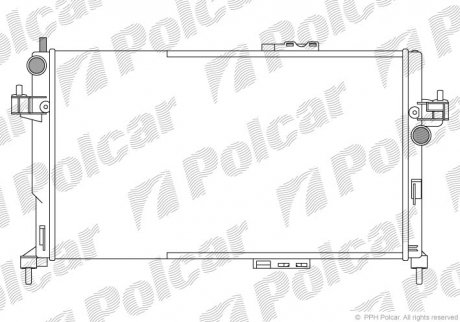 Радіатор охолодження Polcar 555608A4 (фото 1)