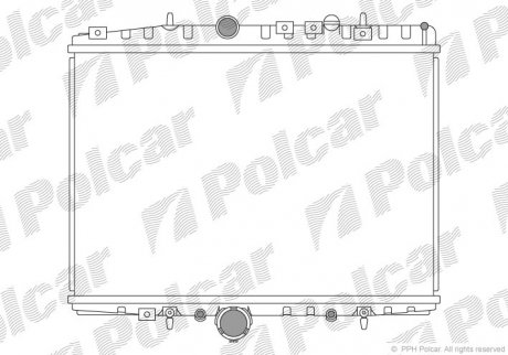 Радіатор охолодження Polcar 576608A2 (фото 1)