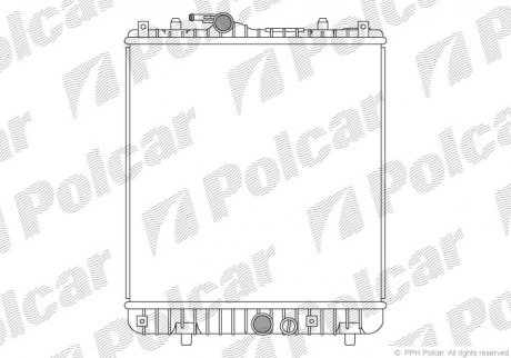 Радіатор охолодження Polcar 550308-3