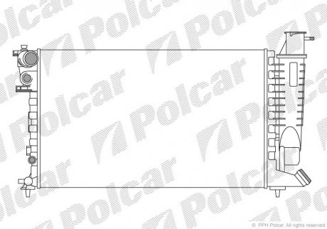 Радіатор охолодження Polcar 570808A1 (фото 1)