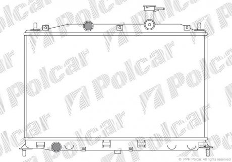 Радіатор охолодження Polcar 400908-1