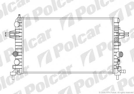 Радіатор охолодження Polcar 550908-2