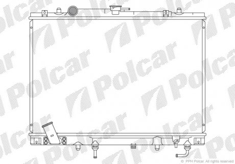 Радіатор охолодження Polcar 527308-2