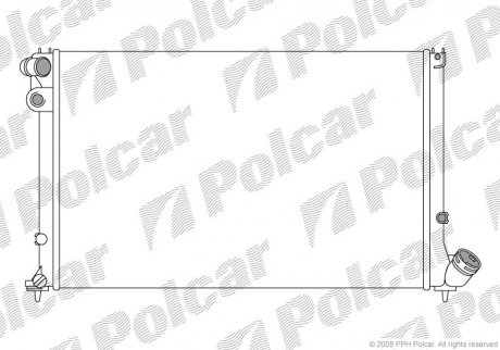 Радіатор охолодження Polcar 574608-5 (фото 1)