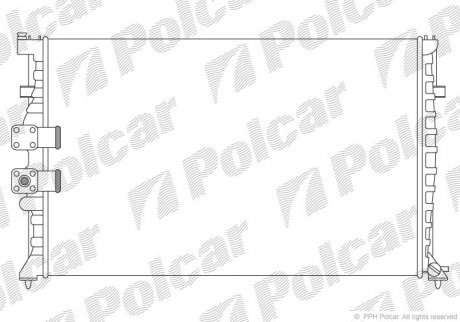 Радіатор охолодження Polcar 576508A8