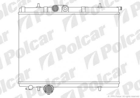 Радіатор охолодження Polcar 572308A6