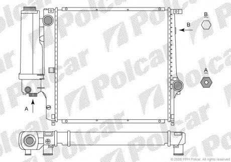 Радіатор охолодження Polcar 200708-2