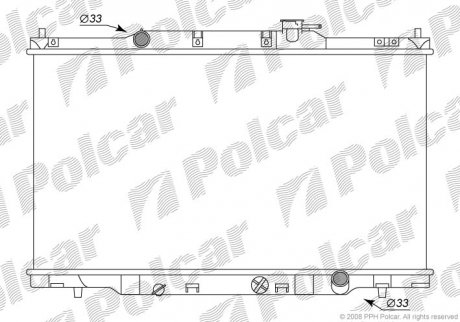 Радіатор охолодження Polcar 387608-1