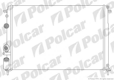 Радіатор охолодження Polcar 600708A5 (фото 1)