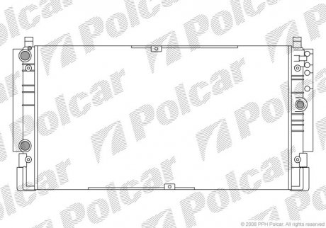 Радіатор охолодження Polcar 956608A1 (фото 1)