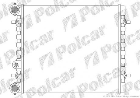 Радіатор охолодження Polcar 954108A1 (фото 1)