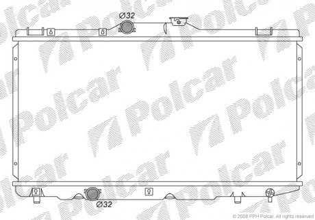 Радіатор охолодження Polcar 811008-5