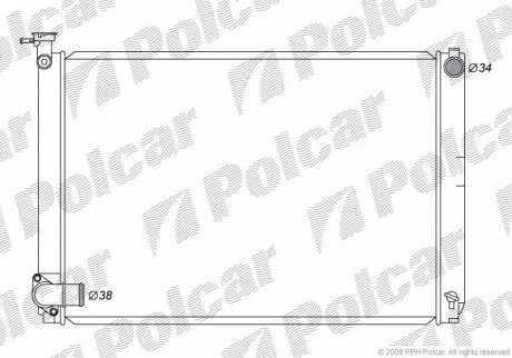 Радіатор охолодження Polcar 8061083K