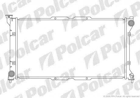 Радіатор охолодження Polcar 720608-1