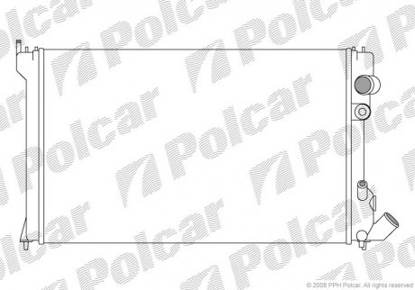 Радіатор охолодження Polcar 576508-3 (фото 1)