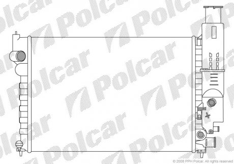 Радіатор охолодження Polcar 576508-1