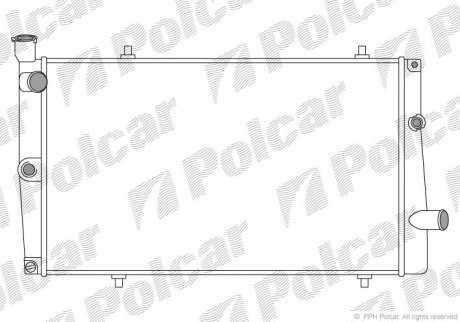 Радіатор охолодження Polcar 573708-2