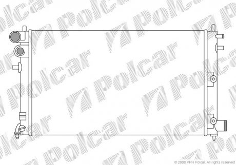 Радіатор охолодження Polcar 570608A4