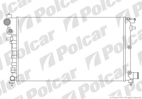 Радіатор охолодження Polcar 570608A2