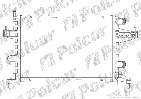 Радіатор охолодження Polcar 555608B1 (фото 1)