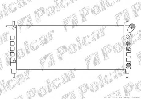 Радіатор охолодження Polcar 555508-5 (фото 1)