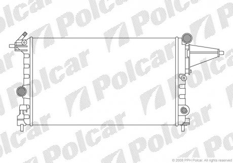 Радіатор охолодження Polcar 551408-4 (фото 1)
