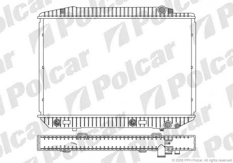 Радіатор охолодження Polcar 502608-4