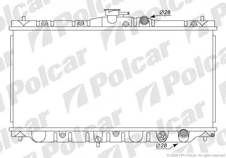 Радіатор охолодження Polcar 381608-4
