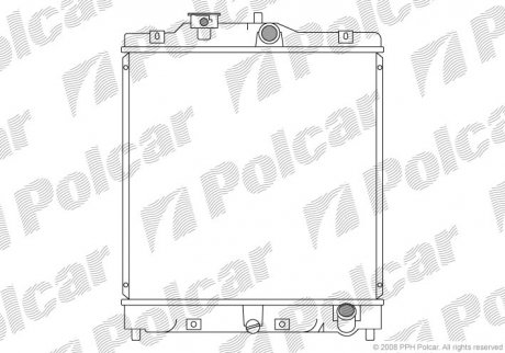 Радіатор охолодження Polcar 380708-6