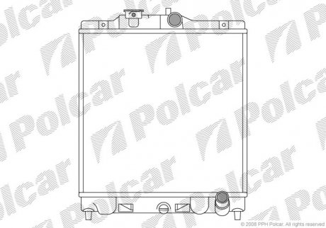 Радіатор охолодження Polcar 380708-4