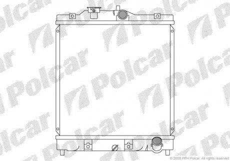 Радіатор охолодження Polcar 380708-1