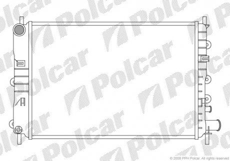 Радіатор охолодження Polcar 320608A3
