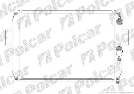 Радіатор охолодження Polcar 305008A6 (фото 1)