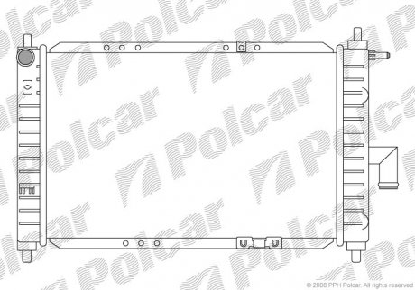 Радіатор охолодження Polcar 290208A3