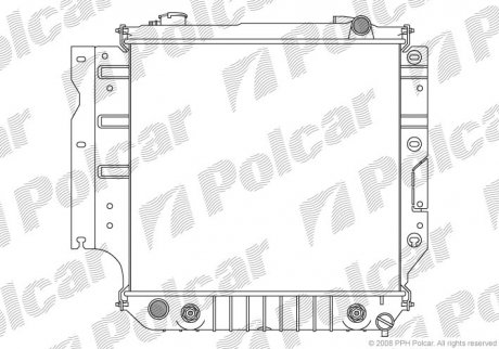 Радіатор охолодження Polcar 240708-1