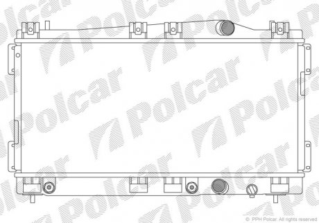 Радіатор охолодження Polcar 240208-2