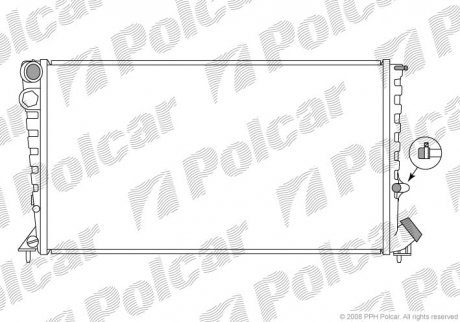 Радіатор охолодження Polcar 235008-6